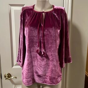 NWT Tommy Bahama Cranberry Velvet Top, s/p